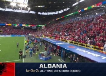 EURO 2024: Προκλητικό πανό Αλβανών – Χάρτης με… Κέρκυρα, Ιωάννινα και Γρεβενά!