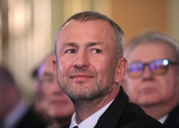 epa06509302 Andrey Melnichenko, main Beneficiary at EuroChem Group AG, attends the congress of Russian Union of Industrialists and Entrepreneurs (RSPP) in Moscow, Russia, 09 February 2018. The congress  takes place during the Russian Business week organized by RSPP.  EPA/MAXIM SHIPENKOV