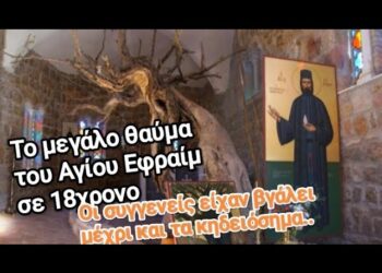 Το μεγάλο θαύμα του Αγίου Εφραίμ σε 18χρονο! Οι συγγενείς είχαν βγάλει μέχρι και τα κηδειόσημα..