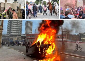 Χάος στην Βρετανία-Στο στόχαστρο τα Τζαμιά από χιλιάδες Βρετανούς μετά την δολοφονία των Τριών κοριτσιών στο Σάντερλαντ (Βίντεο)