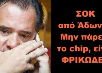 BAS_4 : ΣΟΚ από Άδωνη : ΜΗ ΠΑΡΕΤΕ ΤΟ chip, ΕΙΝΑΙ ΦΡΙΚΩΔΕΣ