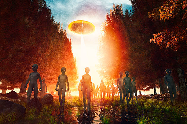 Alien invasion in the forest.