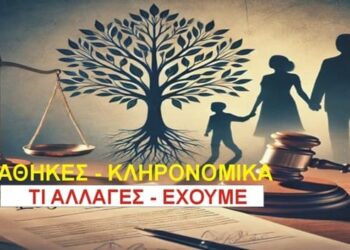 Τι ΑΛΛΑΓΕΣ σε Διαθήκες και Κληρονομικά – Πότε χάνουν Δικαιώματα Σύζυγοι και Γονείς . Τι να προσέξετε