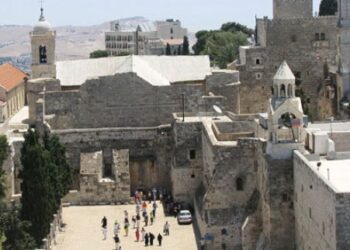 Στο Ναό της Γεννήσεως, στη Βηθλεέμ