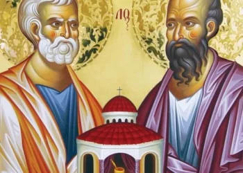 «Τα κατά πόλιν δεσμά και τας θλίψεις σου τις διηγήσεται ένδοξε Παύλε απόστολε;». (Των αγίων Αποστόλων Πέτρου και Παύλου).