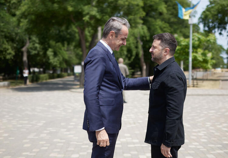 Ο Πρωθυπουργός Κυριάκος Μητσοτάκης στην 4η Σύνοδο Κορυφής Ουκρανίας-Νοτιοανατολικής Ευρώπης, στην Οδησσό, Τετάρτη 11 Ιουνίου 2025. (ΔΗΜΗΤΡΗΣ ΠΑΠΑΜΗΤΣΟΣ/ΓΡΑΦΕΙΟ ΤΥΠΟΥ ΠΡΩΘΥΠΟΥΡΓΟΥ/EUROKINISSI)