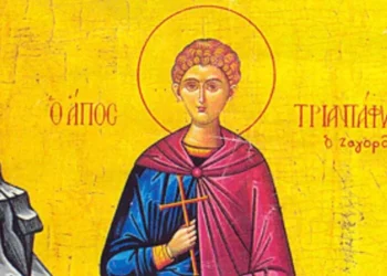 ΑΓΙΟΣ ΝΕΟΜΑΡΤΥΡΑΣ ΤΡΙΑΝΤΑΦΥΛΛΟΣ ΕΚ ΖΑΓΟΡΑΣ ΤΟΥ ΠΗΛΙΟΥ