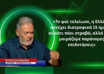 ΠΡΟΣΟΧΗ! Η Ελλάδα αντέχει διατροφικά μόλις 15 ημέρες κι εμείς μοιράζαμε παράνομες επιδοτήσεις! Σ.Καχριμάνης