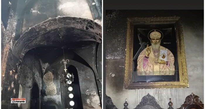 Μέγα σημείο στον Ιερό ναό Αγίου Νικολάου στον Αστακό Αιτωλοακαρνανίας.