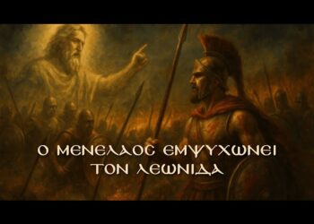 Ιωάννα Κ. Λάππα: Ο Μενέλαος εμψυχώνει τον βασιλιά Λεωνίδα (Τραγούδι)