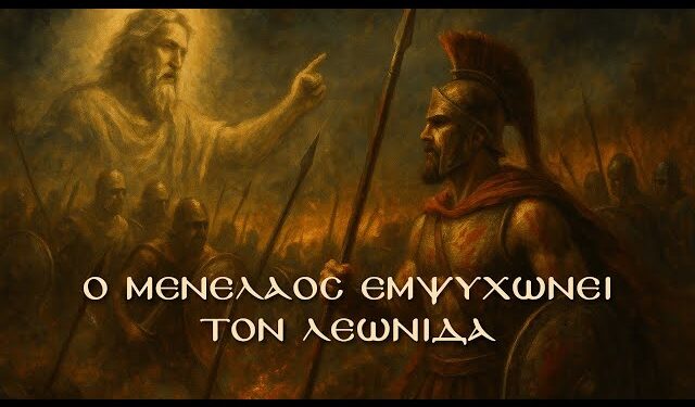 Ιωάννα Κ. Λάππα: Ο Μενέλαος εμψυχώνει τον βασιλιά Λεωνίδα (Τραγούδι)