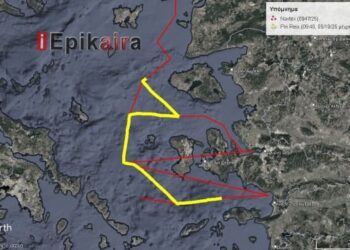 Ανενόχλητο το Piri Reis έφτασε στα 9 μίλια από τον 25ο Μεσημβρινό που τέμνει το Αιγαίο