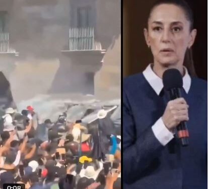 Εξέγερση στο Μεξικό κατά της μαριονέτας των Σιωνιστών της Εβραίας Προέδρου της χώρας Κλαούντια Σάινμπαουμ!