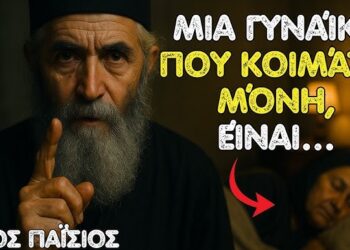Άγιος Παΐσιος: Μια γυναίκα που κοιμάται μόνη, είναι…