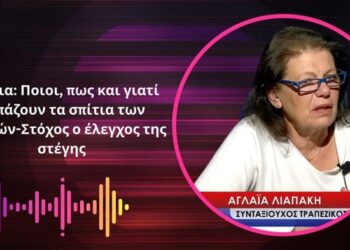 Δάνεια: Ποιοι, πως και γιατί αρπάζουν τα σπίτια των πολιτών-Στόχος ο έλεγχος της στέγης-Α.Λιαπάκη