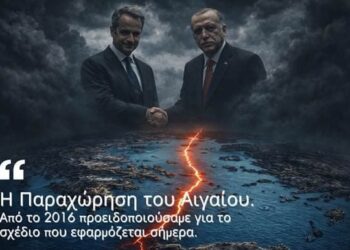 ΑΠΟΣΤΟΛΟΥ: Η ΠΑΡΑΧΩΡΗΣΗ ΤΟΥ ΑΙΓΑΙΟΥ: Από το 2016 προειδοποιούσαμε για το σχέδιο που εφαρμόζεται σήμερα…
