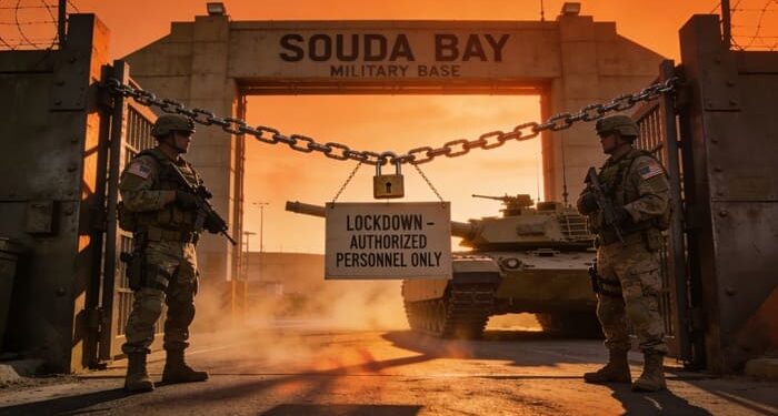 «Σούδα: Σε Lockdown η Αμερικανική Βάση κάτω από τον Τρόμο των Ιρανικών Αντιποίνων – Η Ελλάδα στην “Κόκκινη Ζώνη” του Πολέμου!»