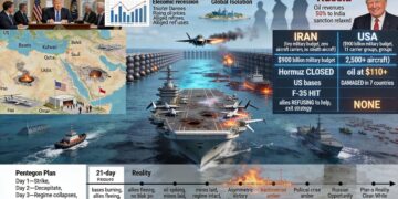 Πώς το 0% Νίκησε το 100%: Το Ιράν Διέσυρε το «Αήττητο» Πολεμικό Μύθο των ΗΠΑ — F-35 Καταρρίπτονται, Αεροπλανοφόρα Αποσύρονται, Βάσεις Καταστρέφονται, Ορμούζ Ναρκοθετείται και ο Τραμπ…