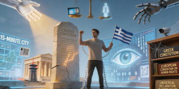 Παναγόπουλος Αλέξιος: “Ο ψηφιακός έλεγχος σε πόλεις 15 λεπτών και το Κράτος Δικαίου στην ιδιόμορφη Ωκεανία (νομική και κοινωνική προσέγγιση).”