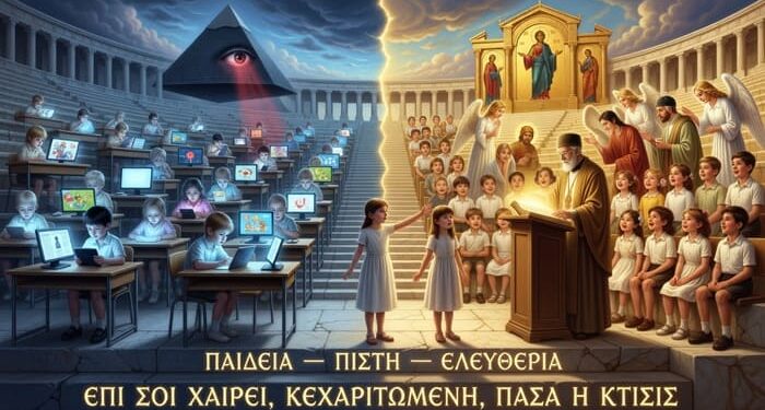 «Αφήσατε το Δαιμονικό Σύστημα των Μασόνων στα Σχολεία – και Περιμένετε η Ελλάδα να Σωθεί;» – Ο Νέος Ορθόδοξος Εκπαιδευτικός Χάρτης: Αγγέλων το Σύστημα – Ανθρώπων το Γένος
