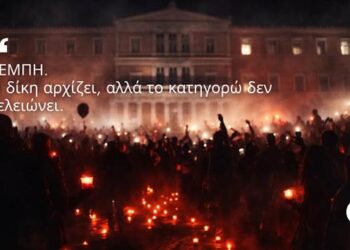 Αποστόλου: Τέμπη: Η δίκη αρχίζει αλλά το κατηγορώ δεν τελειώνει…