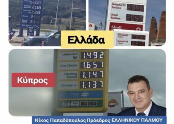 Νικόλαος Παπαδόπουλος: Η πιο ακριβή βενζίνη στους πιο φτωχούς πολίτες της Ευρώπης.