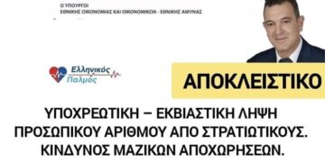 Δελτίο Τύπου «Σε ανοιχτή σύγκρουση με την κυβέρνηση ο βουλευτής Νίκος Παπαδόπουλος για τον Π.Α. στο στράτευμα.  Εθνικά επικίνδυνη και παράνομη η επιβολή Π.Α. στους στρατιωτικούς»