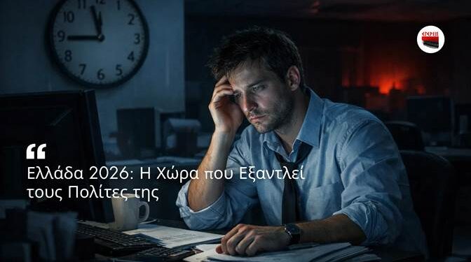 Αποστόλου: Ελλάδα 2026: Η Χώρα που Εξαντλεί τους Πολίτες της…