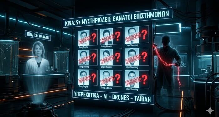Η αόρατη σφαγή επεκτείνεται: Τουλάχιστον 9 Κινέζοι επιστήμονες νεκροί υπό μυστηριώδεις συνθήκες – Υπερηχητικά, AI, εισβολή στην Ταϊβάν