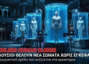 «ΑΝΑΤΡΙΧΙΑΣΤΙΚΟ» – Επιστήμονες Προτείνουν Δημιουργία Ανθρώπινων Κλώνων ΧΩΡΙΣ ΕΓΚΕΦΑΛΟ για τους Πλούσιους Ελίτ