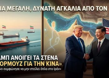 «ΜΙΑ ΜΕΓΑΛΗ, ΔΥΝΑΤΗ ΑΓΚΑΛΙΑ ΑΠΟ ΤΟΝ ΣΙ!» – Τραμπ Ανοίγει τα Στενά του Ορμούζ Ειδικά για την Κίνα και Αποκόπτει το Ιράν