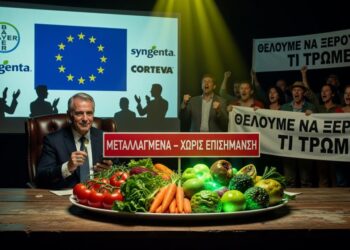 Πειραματόζωα των πολυεθνικών: Η κυβέρνηση ψήφισε τα μεταλλαγμένα – Καταργείται η επισήμανση, δεν θα ξέρουμε τι τρώμε