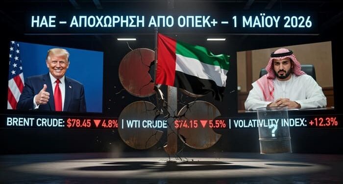 Ιστορική «βόμβα»: Τα ΗΑΕ αποχωρούν από τον ΟΠΕΚ+ την 1η Μαΐου – Αποδυνάμωση του καρτέλ, νίκη Τραμπ, και αναταραχή στην αγορά πετρελαίου