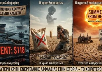 «Το Στενό του Χορμούζ κλειστό – Βουτιά θανάτου για πετρέλαιο και λιπάσματα: Οι ΗΠΑ φυτεύουν τα λιγότερα στρέμματα σιταριού από το 1919 – Προειδοποίηση Σνάιντερ για «καλοκαίρι της κόλασης» και παγκόσμιο λιμό»