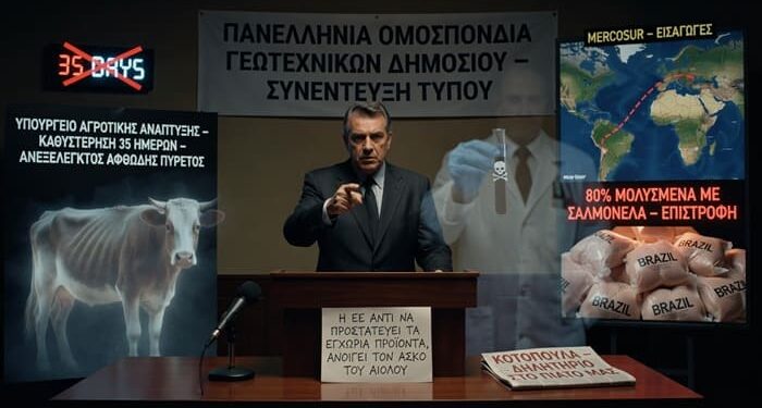 Με σαλμονέλα βρέθηκαν τα πρώτα κοτόπουλα που έφτασαν στη χώρα από τη Βραζιλία με τη συμφωνία της Mercosur.