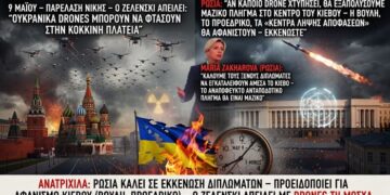 «Ανατριχίλα: Η Ρωσία καλεί τους διπλωμάτες να εγκαταλείψουν το Κίεβο – «Η Βουλή και το Προεδρικό θα αφανιστούν» – Ο Ζελένσκι απείλησε με drones την παρέλαση της 9ης Μαΐου, η Μόσχα…