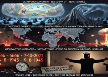 «Ο κόσμος κοιμάται βαθιά, μέχρι να πέσουν τα πυρηνικά» – Η αποκάλυψη του Ηλία Καλλιώρα: Ο Γ’ ΠΠ είναι σε εξέλιξη, οι σιωνιστές χρησιμοποιούν αποκρυφιστικές ημερομηνίες, και…