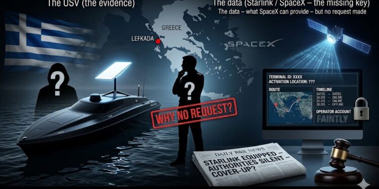 «Το USV είχε Starlink, αλλά δεν κάνουμε αίτημα» – Η SpaceX μπορεί να αποκαλύψει ποιος έστειλε το ουκρανικό drone στη Λευκάδα – Οι ελληνικές αρχές σιωπούν – Σκάνδαλο συγκάλυψης;»