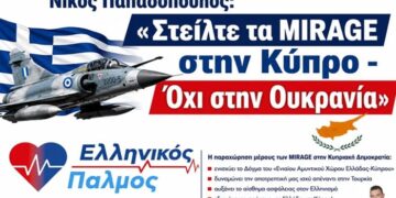 «Νίκος Παπαδόπουλος: Στείλτε τα MIRAGE στην Κύπρο – Όχι στην Ουκρανία»