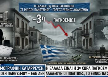 ΣΟΚ! Και επίσημα πλέον μας αφανίζουν με γοργό ρυθμό… 3η χώρα παγκοσμίως σε μείωση πληθυσμού…