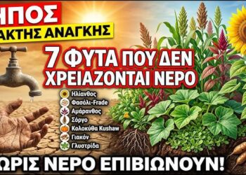 Ο Κήπος Έκτακτης Ανάγκης: Οι Μόνες 7 Καλλιέργειες που Χρειάζεστε Όταν Στερέψουν οι Βρύσες