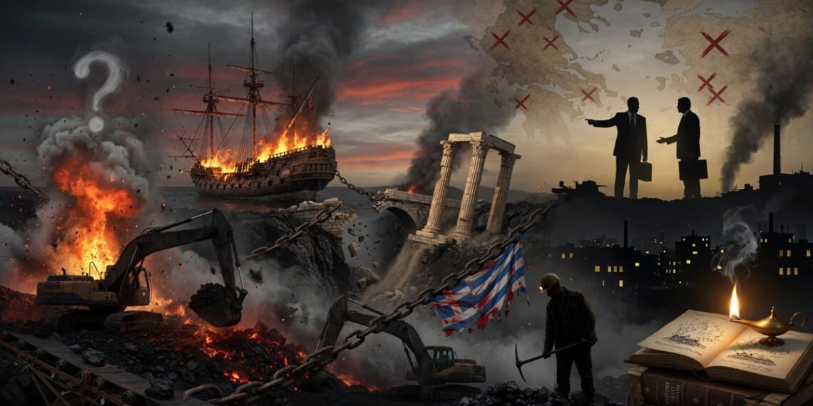Μακρυγιάννης: «Ανατινάξεις – Από τη φρεγάτα “Ελλάς” στους εκσκαφείς της Μαυροπηγής: Η ιστορία της προδοσίας και η καταστροφή του λιγνίτη»