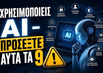 ΜΗΝ ΚΑΝΕΙΣ ΒΗΜΑ – ΑΝ ΧΡΗΣΙΜΟΠΟΙΕΙΣ ΑΙ – ΚΑΙ ΔΕΝ ΔΕΙΣ ΑΥΤΑ ΤΑ 9…