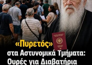 «Πυρετός» στα Αστυνομικά Τμήματα: Ουρές για Διαβατήρια με Παλιές Ταυτότητες – Η Στάση της Εκκλησίας.