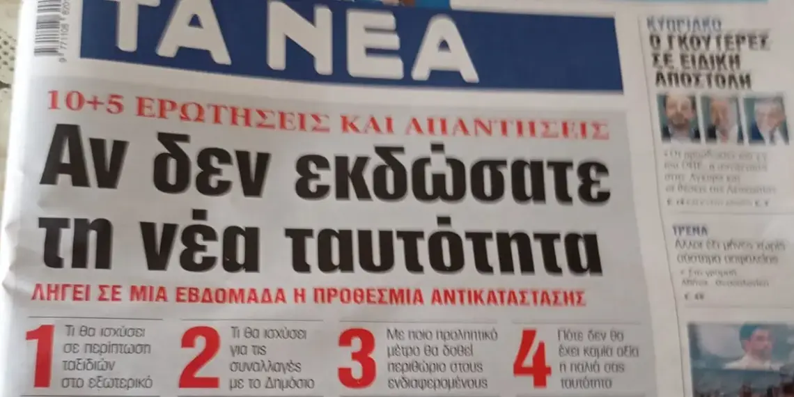 ΓΚΕΚΟΠΟΥΛΟΣ: ΝΕΑ ΤΑΥΤΟΤΗΤΑ Η ΕΞΑΠΑΤΗΣΗ ΤΩΝ ΠΟΛΙΤΩΝ ΑΠΟ “ΤΑ ΝΕΑ”