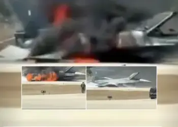 Βίντεο-σοκ: Φλεγόμενο F-16 της ΠΑ προσγειώθηκε χωρίς σύστημα προσγείωσης «με το ζόρι» στο αεροδρόμιο Ζακύνθου