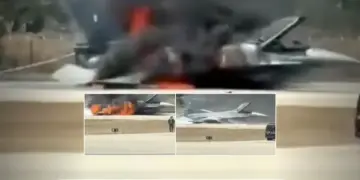 Βίντεο-σοκ: Φλεγόμενο F-16 της ΠΑ προσγειώθηκε χωρίς σύστημα προσγείωσης «με το ζόρι» στο αεροδρόμιο Ζακύνθου
