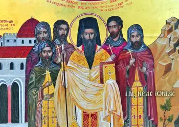 ΑΓΙΟΣ ΙΕΡΟΜΑΡΤΥΣ ΒΛΑΣΙΟΣ Ο ΑΚΑΡΝΑΝ ΚΑΙ ΟΙ ΣΥΝ ΑΥΤΩ ΜΑΡΤΥΡΗΣΑΝΤΕΣ