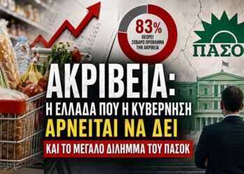 Αποστόλου – Ακρίβεια: Η Ελλάδα που η Κυβέρνηση αρνείται να δει και το μεγάλο δίλημμα του ΠΑΣΟΚ.