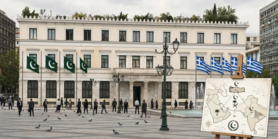 Παναγόπουλος Αλέξιος: Από τη Μέκκα στην πλατεία Κοτζιά – Τι σημαίνει η ανάρτηση πακιστανικών σημαιών στο Δημαρχείο Αθηνών την ώρα που υπογράφηκε το “Μουσουλμανικό ΝΑΤΟ” Σ. Αραβίας – Τουρκίας – Πακιστάν;